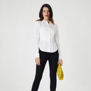 Button-up corset shirt